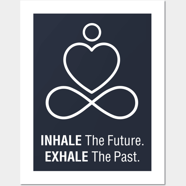 Inhale Exhale Yoga Design Wall Art by TopTeesShop